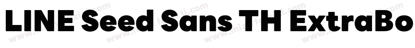LINE Seed Sans TH ExtraBold字体转换
